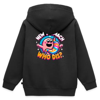Gastric sleeve, gastric sleeve, gastrectomy, gastrectomy - Kids Premium Organic Zip-up Hoodie - black - Back - AI Model Kid Male (0cm)