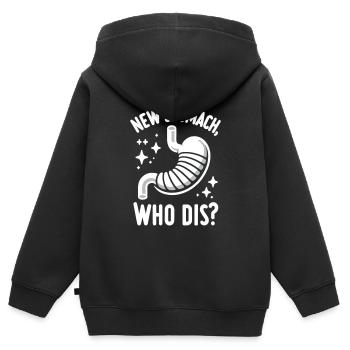 Gastric sleeve, gastric sleeve, gastrectomy, gastrectomy - Kids Premium Organic Zip-up Hoodie - black - Back - AI Model Kid Male (0cm)