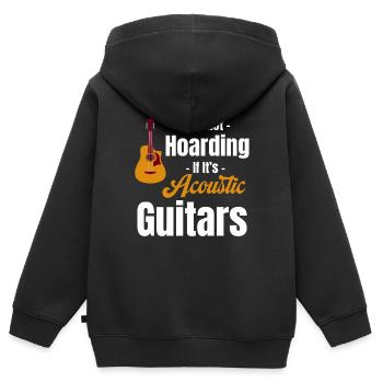 Es Ist Kein Horten, Wenn Es Sich Um Ein Konzert - Kinder Premium Organic Zip Hoodie - Schwarz - Hinten - AI Model Kid Male (0cm)