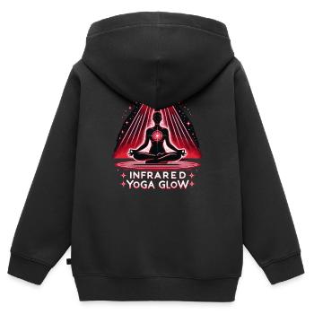 Rotlichttherapie Low-level-lasertherapie Für Die - Kinder Premium Organic Zip Hoodie - Schwarz - Hinten - AI Model Kid Male (0cm)