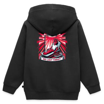 Rotlichttherapie Low-level-lasertherapie Für Die - Kinder Premium Organic Zip Hoodie - Schwarz - Hinten - AI Model Kid Male (0cm)