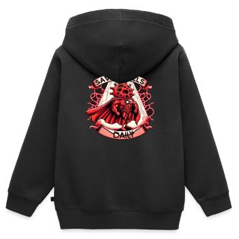 Rotlichttherapie Low-level-lasertherapie Für Die - Kinder Premium Organic Zip Hoodie - Schwarz - Hinten - AI Model Kid Male (0cm)