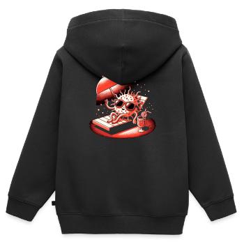 Rotlichttherapie Low-level-lasertherapie Für Die - Kinder Premium Organic Zip Hoodie - Schwarz - Hinten - AI Model Kid Male (0cm)
