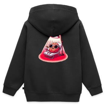 Red Light Therapy Low-level laser therapy for the - Kids Premium Organic Zip-up Hoodie - black - Back - AI Model Kid Male (0cm)