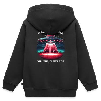 Rotlichttherapie Low-level-lasertherapie Für Die - Kinder Premium Organic Zip Hoodie - Schwarz - Hinten - AI Model Kid Male (0cm)