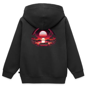 Rotlichttherapie Low-level-lasertherapie Für Die - Kinder Premium Organic Zip Hoodie - Schwarz - Hinten - AI Model Kid Male (0cm)