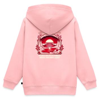 Red Light Therapy Low-level laser therapy for the - Kids Premium Organic Zip-up Hoodie - rose - Back - AI Model Kid Female (0cm)