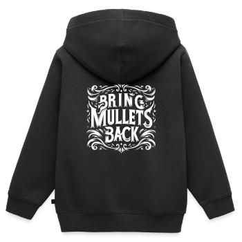 Ramenez des mulets 6 - Sweat Premium à capuche zippé enfant bio - noir - Dos - AI Model Kid Male (0cm)