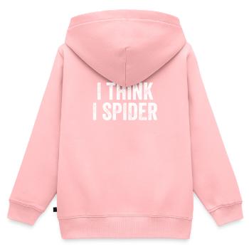 I Think I Spider Denglish - Kids Premium Organic Zip-up Hoodie - rose - Back - AI Model Kid Female (0cm)
