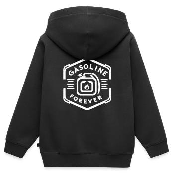 Essence Forever 13 - Sweat Premium à capuche zippé enfant bio - noir - Dos - AI Model Kid Male (0cm)
