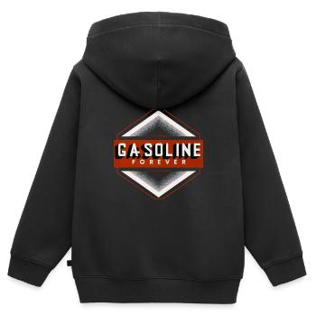Essence Forever 14 - Sweat Premium à capuche zippé enfant bio - noir - Dos - AI Model Kid Male (0cm)