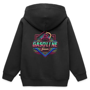 Essence Forever 15 - Sweat Premium à capuche zippé enfant bio - noir - Dos - AI Model Kid Male (0cm)