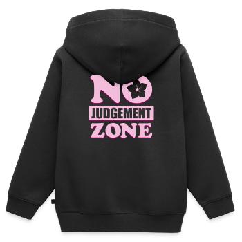 Maman Maman - Sweat Premium à capuche zippé enfant bio - noir - Dos - AI Model Kid Male (0cm)