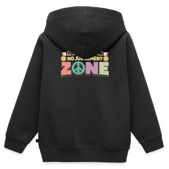 Maman Maman - Sweat Premium à capuche zippé enfant bio - noir - Dos - AI Model Kid Male (0cm)