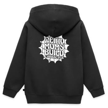 Maman Maman - Sweat Premium à capuche zippé enfant bio - noir - Dos - AI Model Kid Male (0cm)