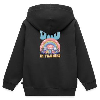 Future Dad Dad In Training - Kids Premium Organic Zip-up Hoodie - black - Back - AI Model Kid Male (0cm)