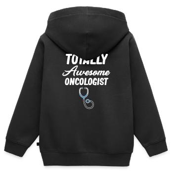 Absolut Genialer Onkologe Chemotherapie - Kinder Premium Organic Zip Hoodie - Schwarz - Hinten - AI Model Kid Male (0cm)