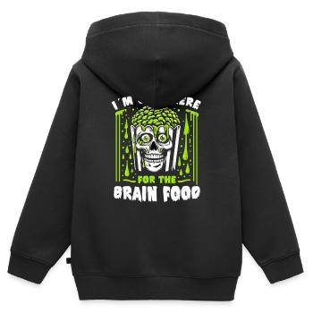 Horrorfilm-fan Zombie-horror Klassischer - Kinder Premium Organic Zip Hoodie - Schwarz - Hinten - AI Model Kid Male (0cm)