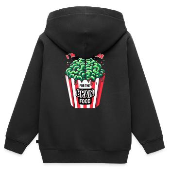 Horrorfilm-fan Zombie-horror Klassischer - Kinder Premium Organic Zip Hoodie - Schwarz - Hinten - AI Model Kid Male (0cm)