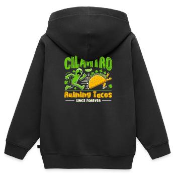 Cilantro Hater Hate Cilantro Soap Taste - Kinder Premium Organic Zip Hoodie - Schwarz - Hinten - AI Model Kid Male (0cm)