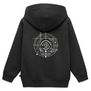 I Put A Ring On It 5 - Kinder Premium Organic Zip Hoodie - Schwarz - Hinten - AI Model Kid Male (0cm)
