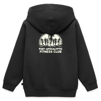 Horrorfilm-fan Zombie-horror Klassischer - Kinder Premium Organic Zip Hoodie - Schwarz - Hinten - AI Model Kid Male (0cm)