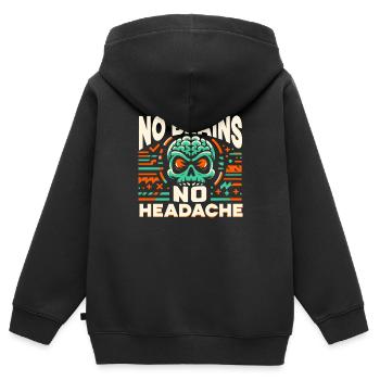 Horrorfilm-fan Zombie-horror Klassischer - Kinder Premium Organic Zip Hoodie - Schwarz - Hinten - AI Model Kid Male (0cm)