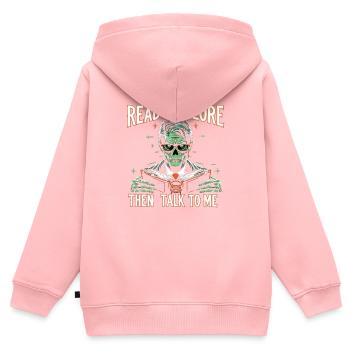 Horrorfilm-fan Zombie-horror Klassischer - Kinder Premium Organic Zip Hoodie - Rosa - Hinten - AI Model Kid Female (0cm)