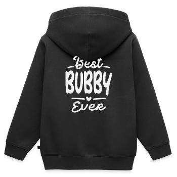 Beste Bubby-Geschenke aller Zeiten für Bubby - Kinder Premium Organic Zip Hoodie - Schwarz - Hinten - AI Model Kid Male (0cm)