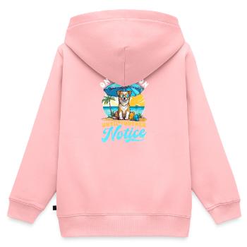 Summer Vacation On Vacation Until Further Notice - Kids Premium Organic Zip-up Hoodie - rose - Back - AI Model Kid Female (0cm)