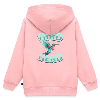 Hummingbird Bird Watching Bird Nerd - Kids Premium Organic Zip-up Hoodie - rose - Back - AI Model Kid Female (0cm)
