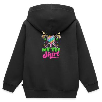 Golf Ostern Das ist mein Tee - Kinder Premium Organic Zip Hoodie - Schwarz - Hinten - AI Model Kid Male (0cm)