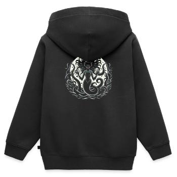 Creepy Sirens, Horror Mermaid, Creepy - Kids Premium Organic Zip-up Hoodie - black - Back - AI Model Kid Male (0cm)