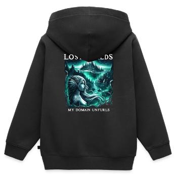 Creepy Sirens, Horror Mermaid, Creepy - Kids Premium Organic Zip-up Hoodie - black - Back - AI Model Kid Male (0cm)