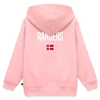 Randers Dänemark - Kinder Premium Organic Zip Hoodie - Rosa - Hinten - AI Model Kid Female (0cm)