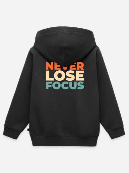 Fotografo Fotografia Fotocamera - Felpa Premium con cappuccio con zip bambino bio - nero
