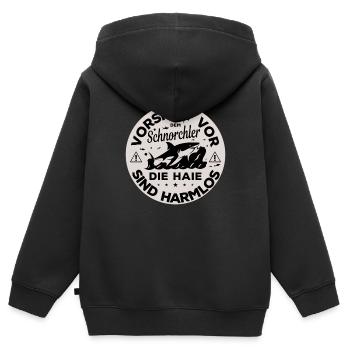 Schnorcheln Spruch Schnorchler & Taucher Schnorche - Kinder Premium Organic Zip Hoodie - Schwarz - Hinten - AI Model Kid Male (0cm)