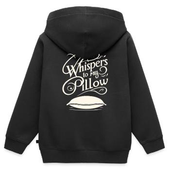 Sprechen Im Schlaf, Somniloquy, Sprechen Im - Kinder Premium Organic Zip Hoodie - Schwarz - Hinten - AI Model Kid Male (0cm)