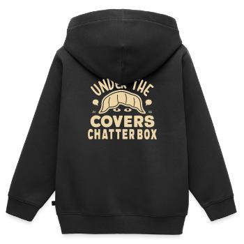 Sprechen Im Schlaf, Somniloquy, Sprechen Im - Kinder Premium Organic Zip Hoodie - Schwarz - Hinten - AI Model Kid Male (0cm)