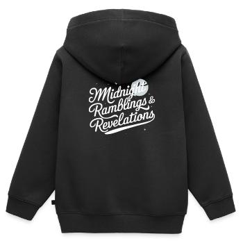 Sprechen Im Schlaf, Somniloquy, Sprechen Im - Kinder Premium Organic Zip Hoodie - Schwarz - Hinten - AI Model Kid Male (0cm)
