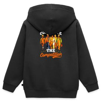 Straßenarbeiter Beton Die Konkurrenz - Kinder Premium Organic Zip Hoodie - Schwarz - Hinten - AI Model Kid Male (0cm)