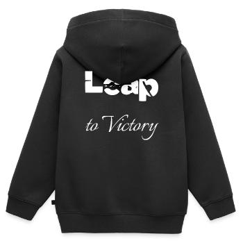 ski jumping season thrill ride birthday present - Kinder Premium Organic Zip Hoodie - Schwarz - Hinten - AI Model Kid Male (0cm)
