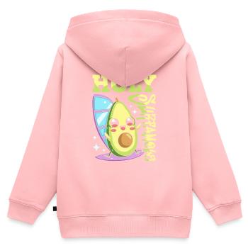 Windsurfen Windsurfer Avocado Holy Surfamole - Kinder Premium Organic Zip Hoodie - Rosa - Hinten - AI Model Kid Female (0cm)