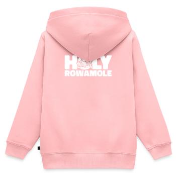Aviron Avocat Holy Rowamole - Sweat Premium à capuche zippé enfant bio - rose - Dos - AI Model Kid Female (0cm)