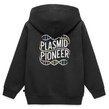 Microbiologist Microbiology Lab Staph Biology - Kinder Premium Organic Zip Hoodie - Schwarz - Hinten - AI Model Kid Male (0cm)