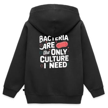 Microbiologist Microbiology Lab Staph Biology - Kinder Premium Organic Zip Hoodie - Schwarz - Hinten - AI Model Kid Male (0cm)