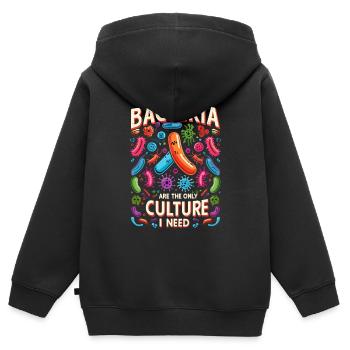Microbiologist Microbiology Lab Staph Biology - Kinder Premium Organic Zip Hoodie - Schwarz - Hinten - AI Model Kid Male (0cm)