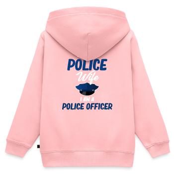 I'm not a policewoman, I'm a - Kids Premium Organic Zip-up Hoodie - rose - Back - AI Model Kid Female (0cm)