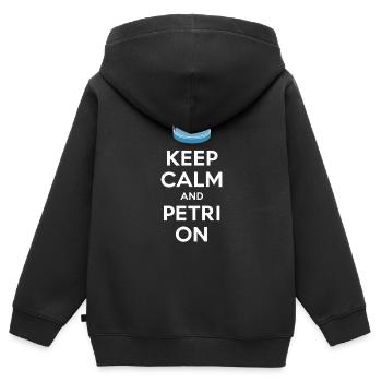 Microbiologist Microbiology Lab Staph Biology - Kinder Premium Organic Zip Hoodie - Schwarz - Hinten - AI Model Kid Male (0cm)