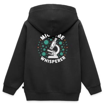 Microbiologist Microbiology Lab Staph Biology - Kinder Premium Organic Zip Hoodie - Schwarz - Hinten - AI Model Kid Male (0cm)